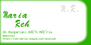 maria reh business card